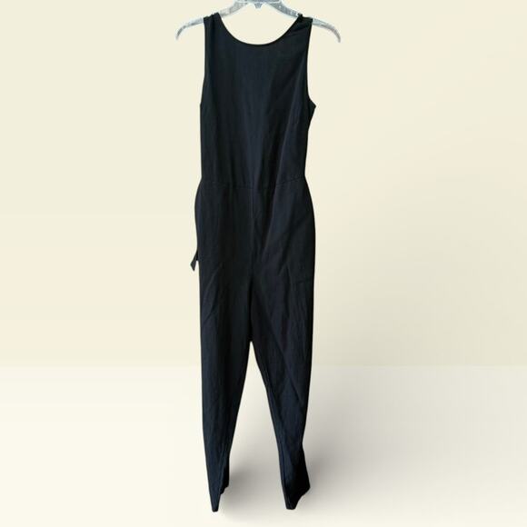 Marine Layer Pants - Marine Layer Eloise Black Jumpsuit Size XS Minimalist Casual Essential